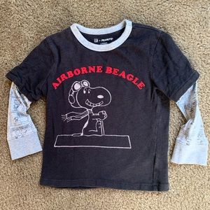Boys 3T Gap long sleeve Snoopy shirt